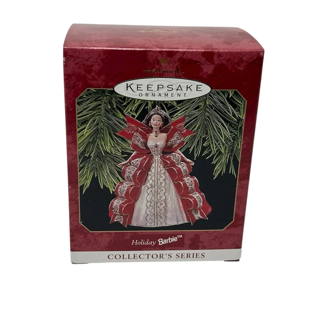 1997‎ Hallmark Keepsake Holiday Barbie Ornament #5 Red Gown QXI6212 NIB